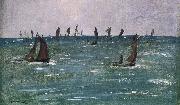 Edouard Manet Bateaux en Mer, Golfe de Gascogne France oil painting artist